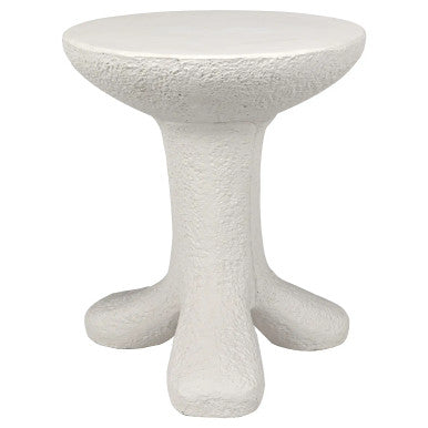 Noir Laramy Side Table in White AR-283WFC