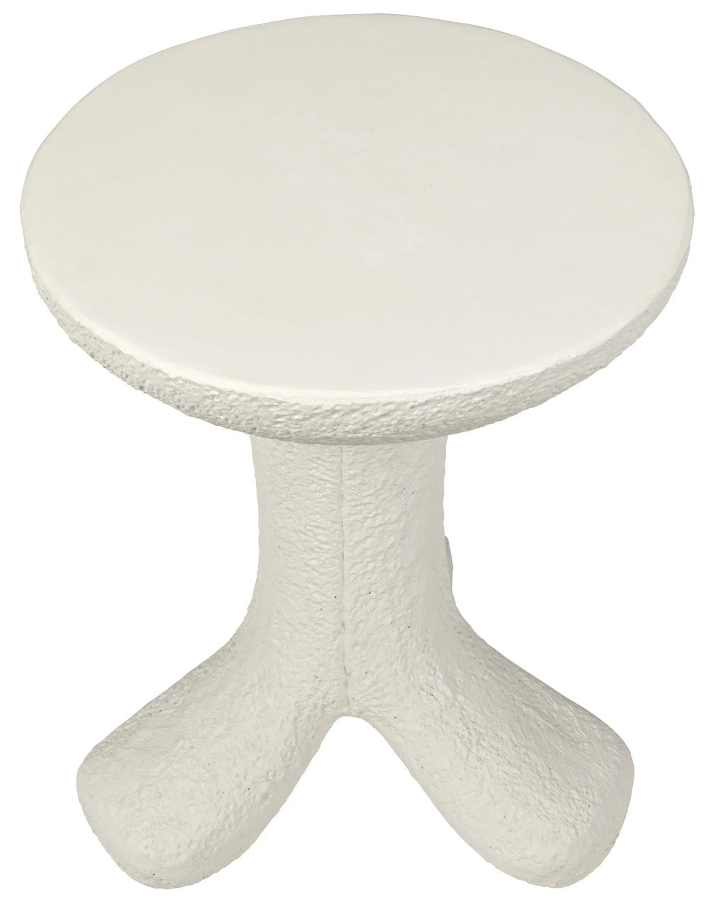 Noir Laramy Side Table in White AR-283WFC