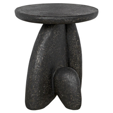 Noir Haruki Side Table in Black Fiber Cement AR-299BF