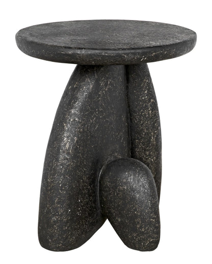 Noir Haruki Side Table in Black Fiber Cement AR-299BF