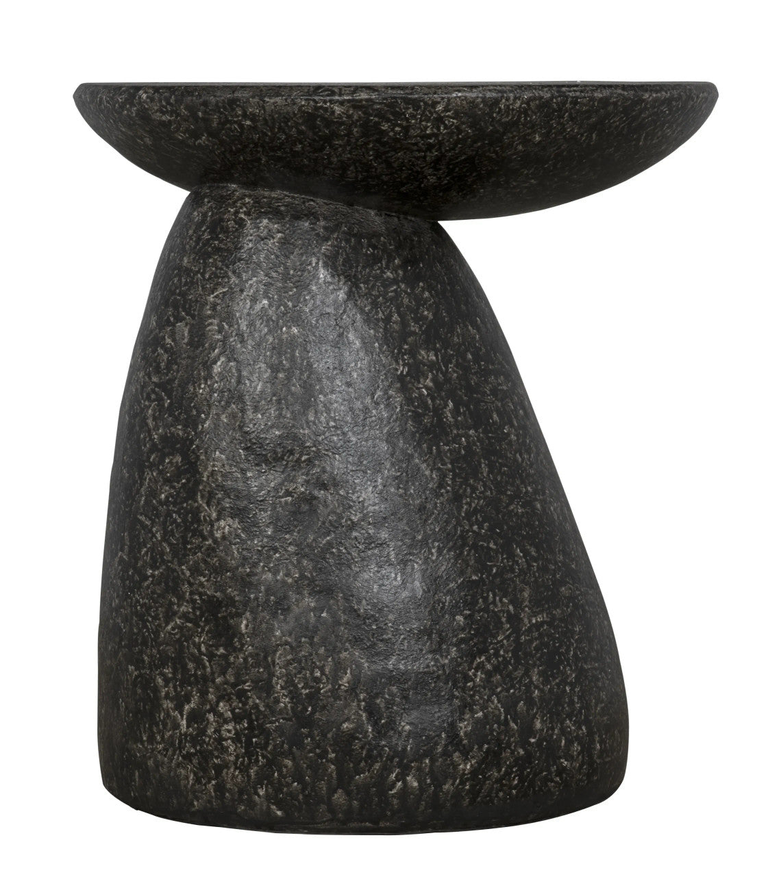 Noir Kurokawa Side Table in Black Fiber Cement AR-301BF