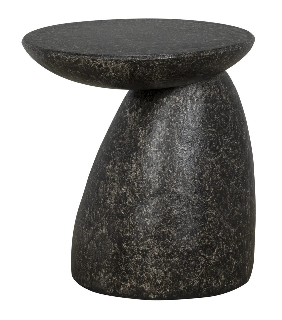 Noir Kurokawa Side Table in Black Fiber Cement AR-301BF