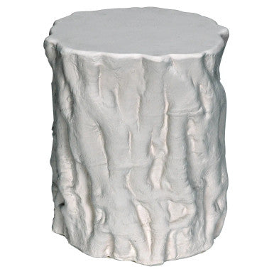 Noir Damono Stool/Side Table in White Fiber Cement AR-304WFC