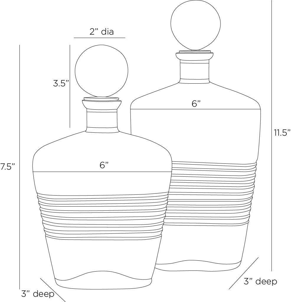 Arteriors Home Eaves Decanters, Set of 2 ARI14