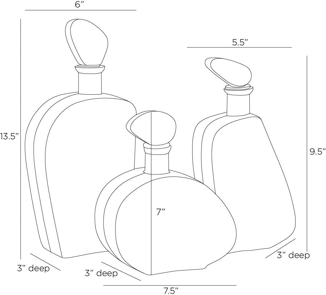 Arteriors Home Calhoun Decanters, Set of 3 ARI15