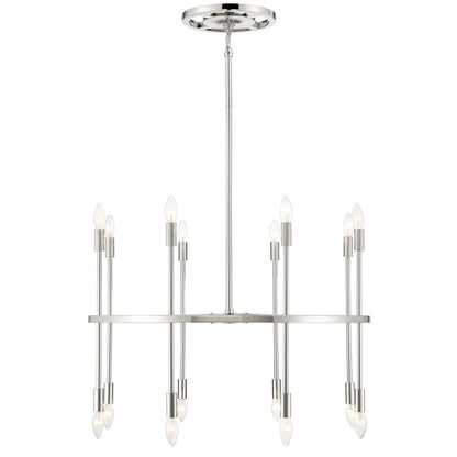 Crystorama Aries 16 Light Polished Nickel Chandelier ARS-B4016-PN