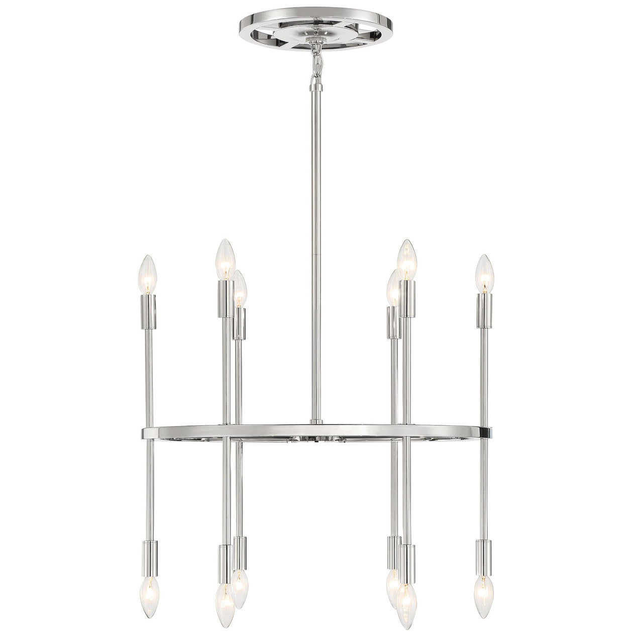 Crystorama Aries 16 Light Polished Nickel Chandelier ARS-B4016-PN