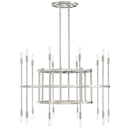 Crystorama Aries 20 Light Polished Nickel Chandelier ARS-B4020-PN