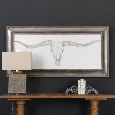 Uttermost Western Skull Mount Print 51106