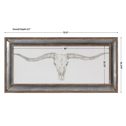 Uttermost Western Skull Mount Print 51106