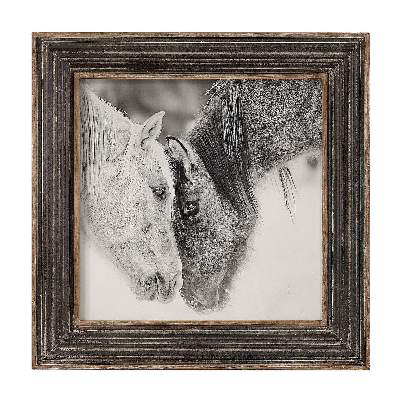 Uttermost Custom Black And White Horses Print 51110