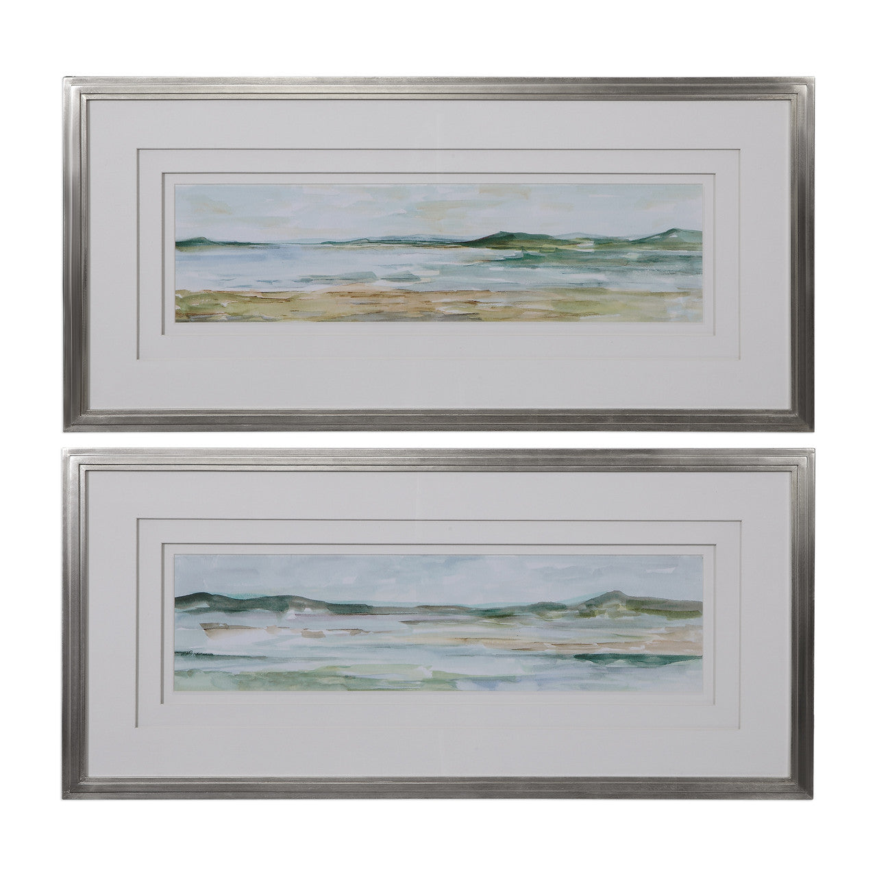 Uttermost Panoramic Seascape Framed Prints Set/2 41594