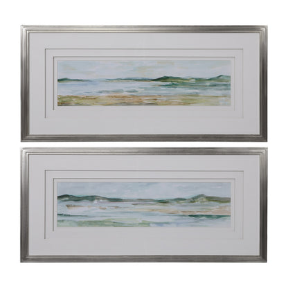 Uttermost Panoramic Seascape Framed Prints Set/2 41594