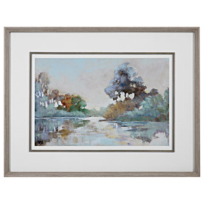 Uttermost Morning Lake Watercolor Framed Print 41418