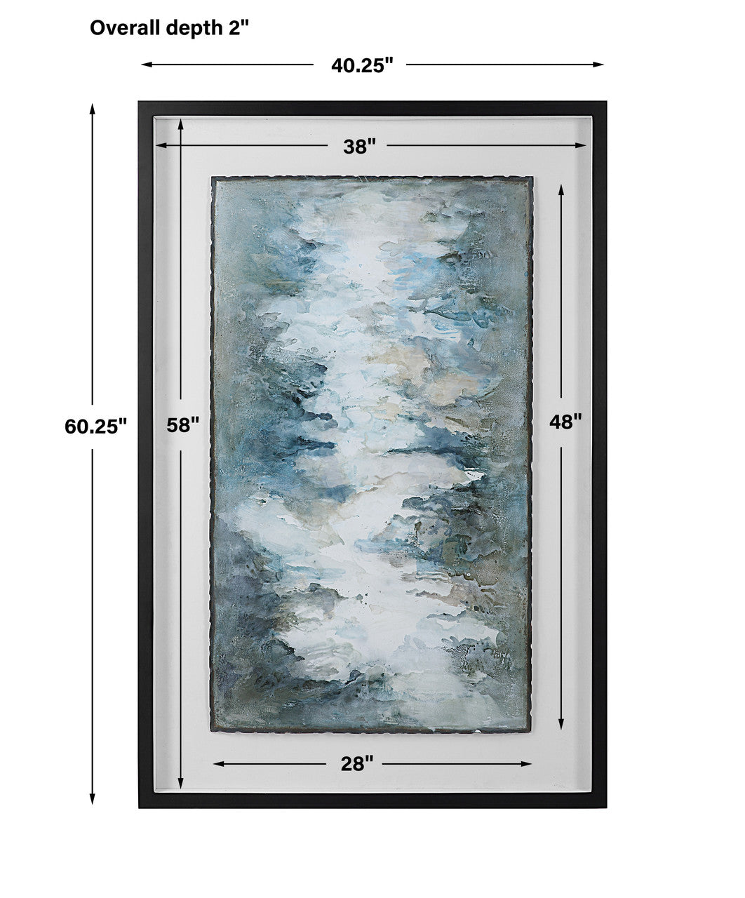 Uttermost Lakeside Grande Framed Abstract Print 41433