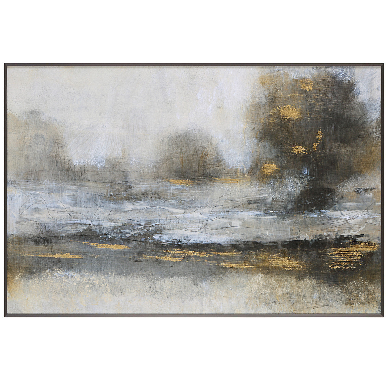 Uttermost Gilt Misty Landscape Framed Print 41437