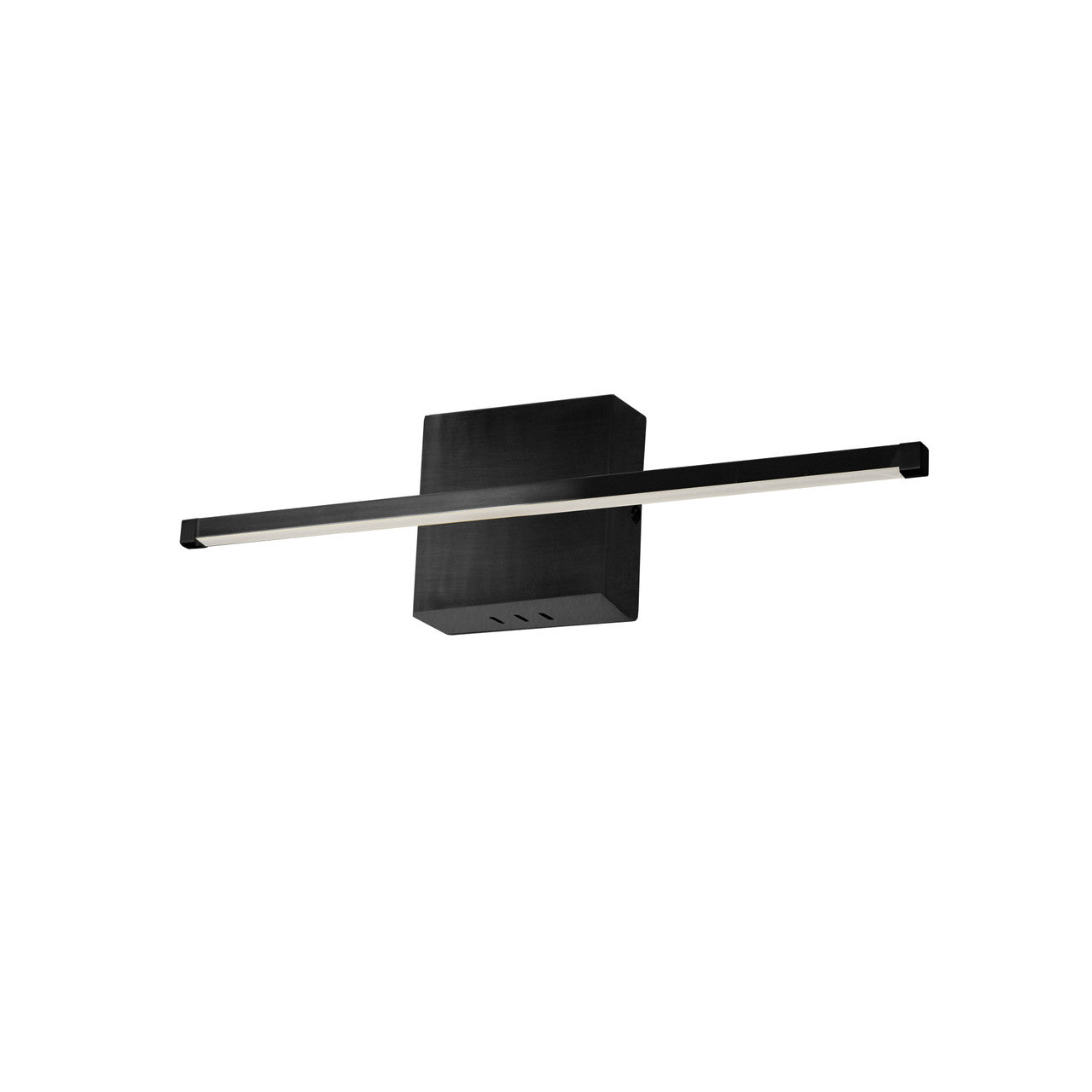 Dainolite 19W LED Wall Sconce, Matte Black with White Acrylic Diffuser ARY-2419LEDW-MB