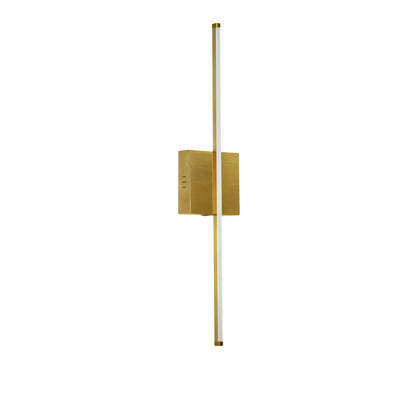 Dainolite 19W LED Wall Sconce, Aged Brass with White Acrylic Diffuser ARY-2519LEDW-AGB