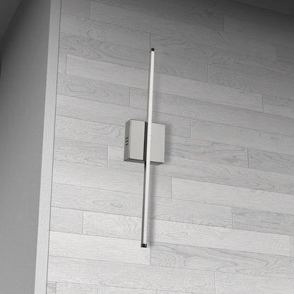 Dainolite 19W LED Wall Sconce, Polished Chrome with White Acrylic Diffuser ARY-2519LEDW-PC