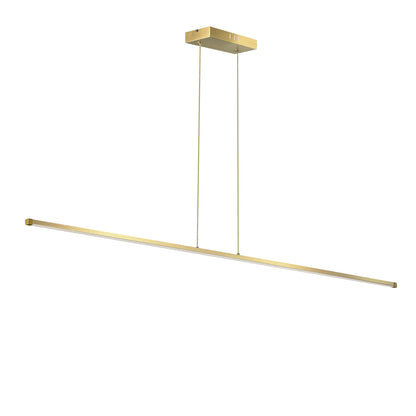 Dainolite 30W Horizontal Pendant, Aged Brass with White Acrylic Diffuser ARY-3830LEDHP-AGB