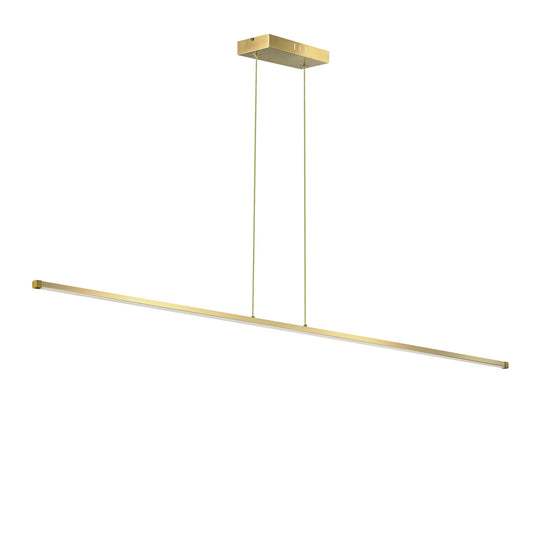 Dainolite 30W Horizontal Pendant, Aged Brass with White Acrylic Diffuser ARY-3830LEDHP-AGB