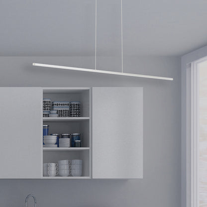 Dainolite 30W Horizontal Matte White Pendant w/ White Acrylic Diffuser  ARY-4830LEDHP-MW