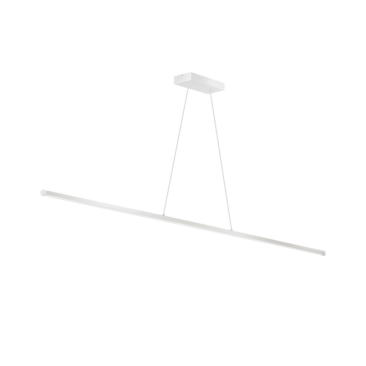 Dainolite 30W Horizontal Matte White Pendant w/ White Acrylic Diffuser  ARY-4830LEDHP-MW