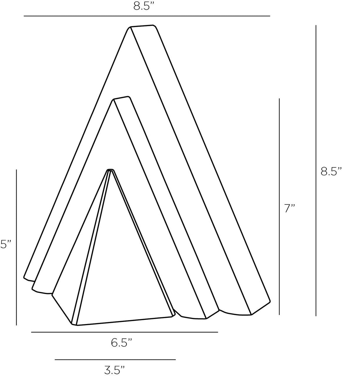 Arteriors Home Xiomara Sculptures, Set of 3 ASC13