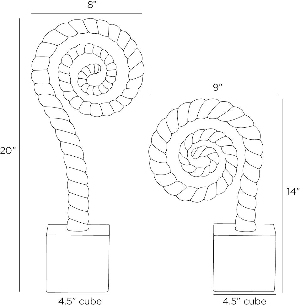 Arteriors Home Gully Sculptures, Set Of 2 ASC28