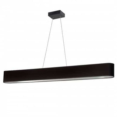 Dainolite 30W Horizontal Matte Black Pendant with Black/Silver Shade AUB-R5030HP-MB-697