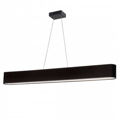 Dainolite 30W Horizontal Matte Black Pendant w/ Black Shade AUB-R5030HP-MB-797