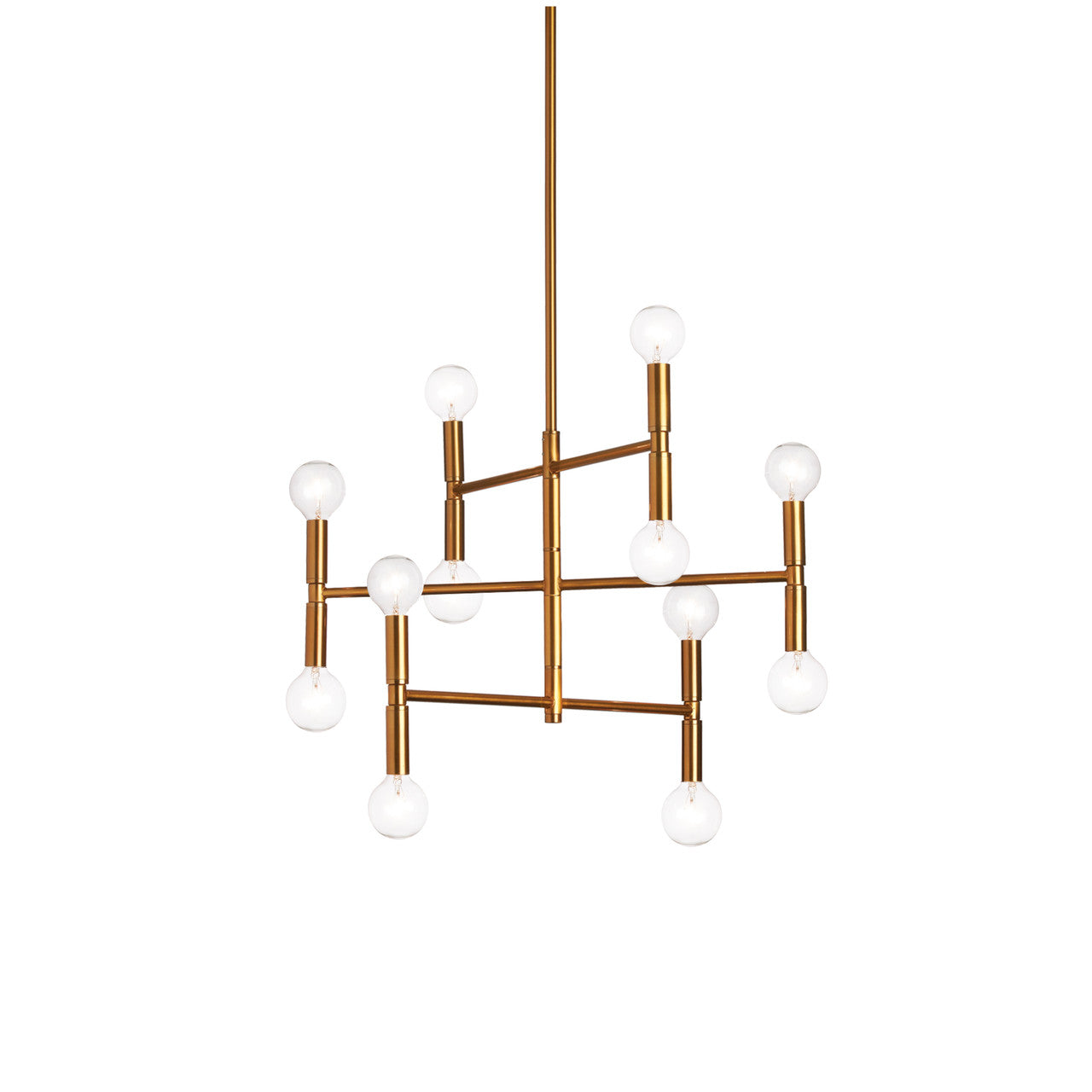 Dainolite 12 Light Chandelier, Vintage Bronze Finish AVA-2012C-VB