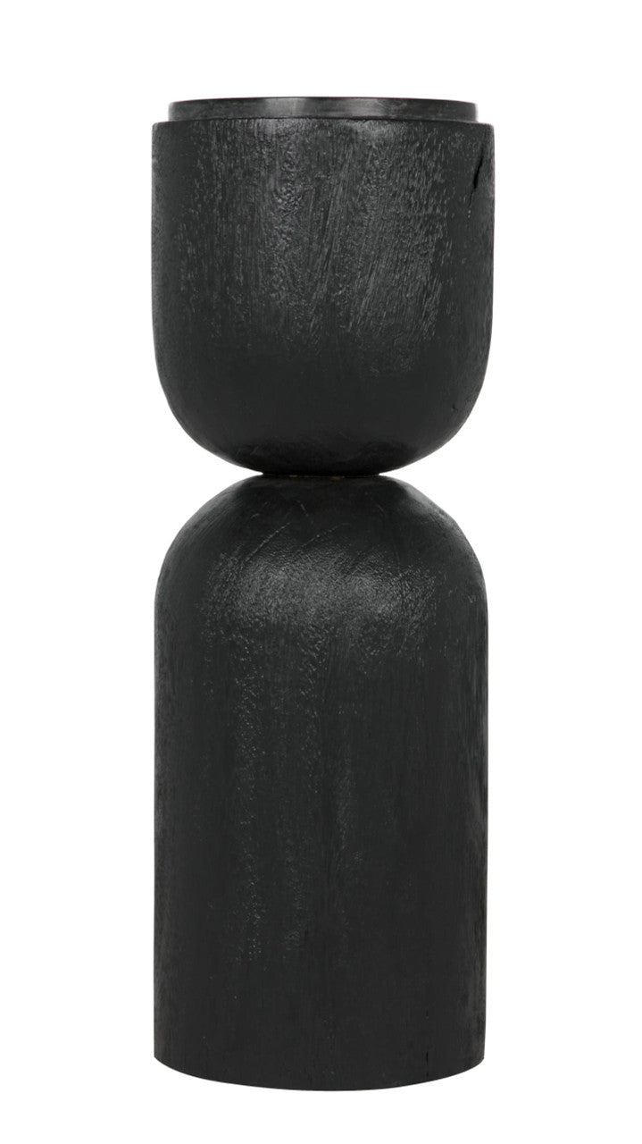 Noir Kudoro Side Table in Burnt Black AW-27BB