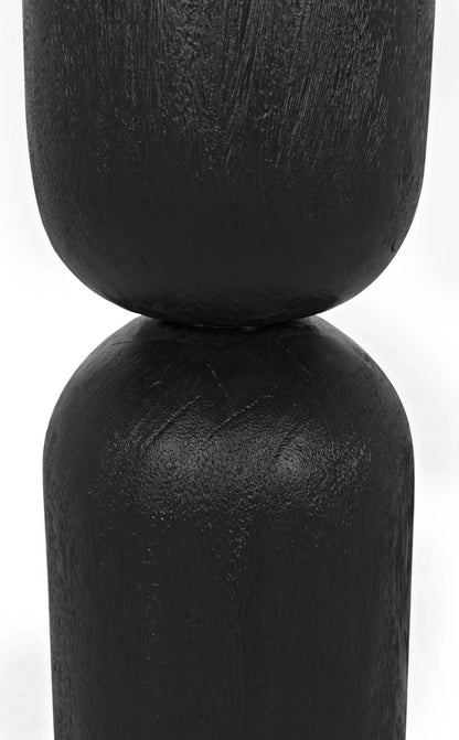 Noir Kudoro Side Table in Burnt Black AW-27BB