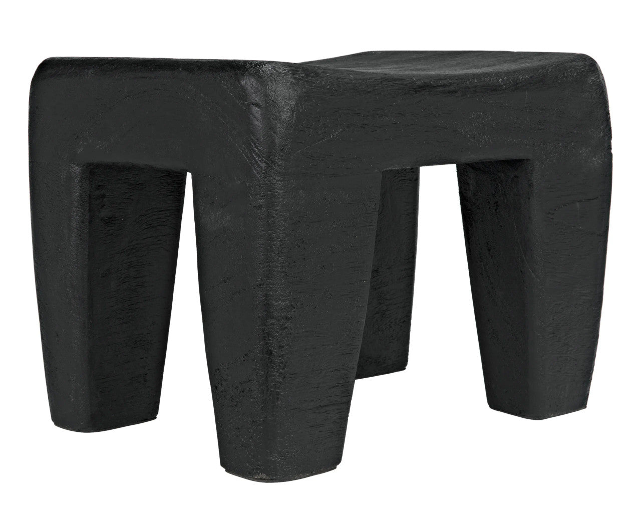 Noir Sumo Stool in Black Burnt AW-44BB