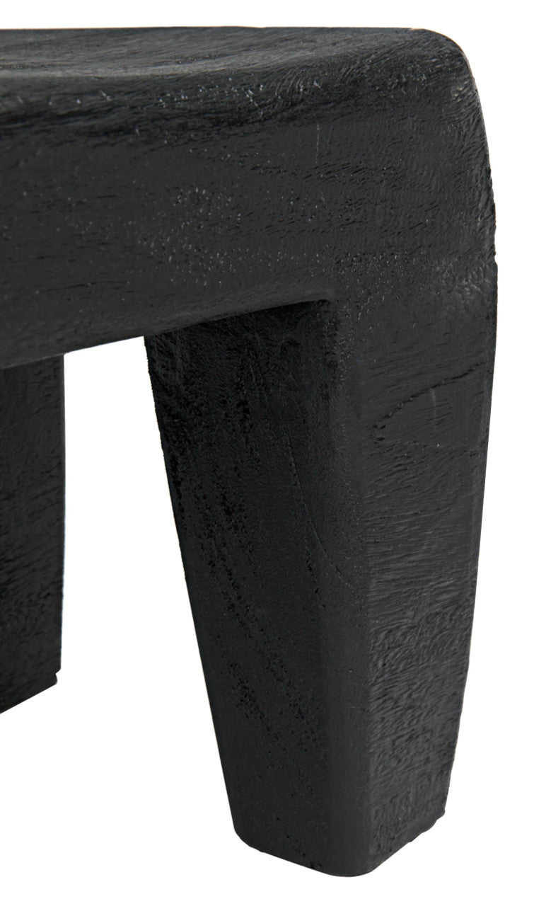 Noir Sumo Stool in Black Burnt AW-44BB