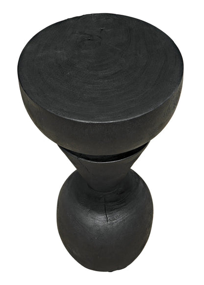 Noir Nogozi Side Table in Burnt Black AW-48BB