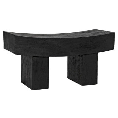 Noir Bow Bench in Burnt Black AW-52BB