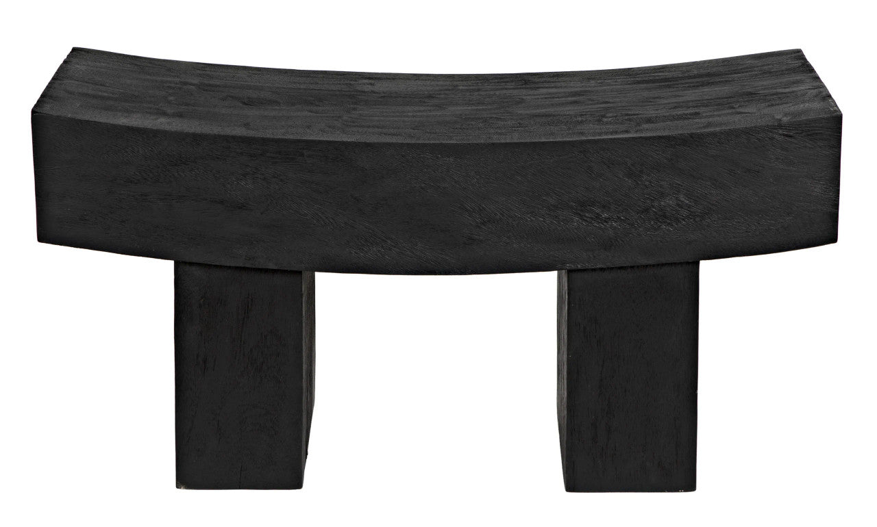 Noir Bow Bench in Burnt Black AW-52BB