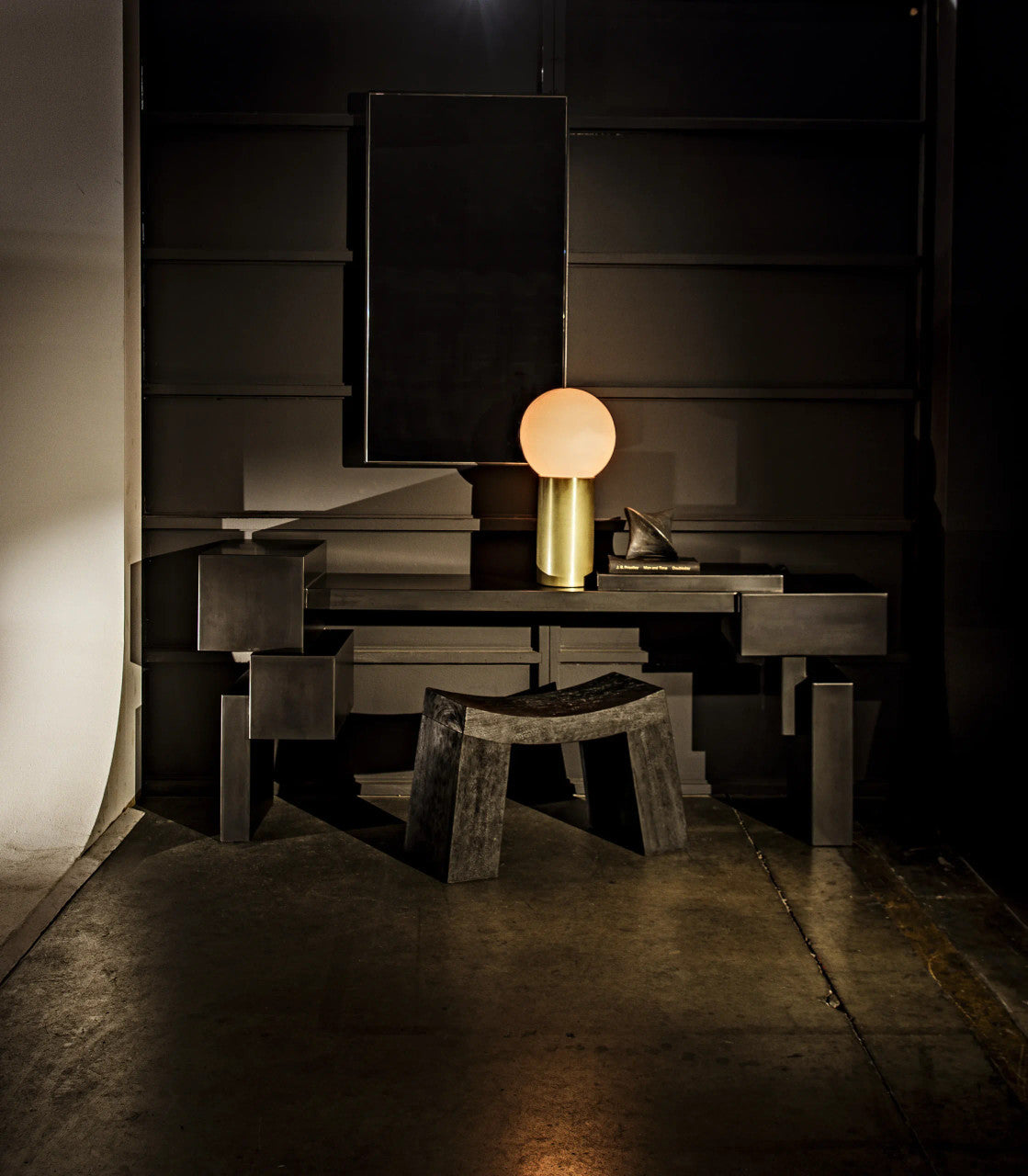 Noir Ishiguro Stool in Burnt Black AW-53BB