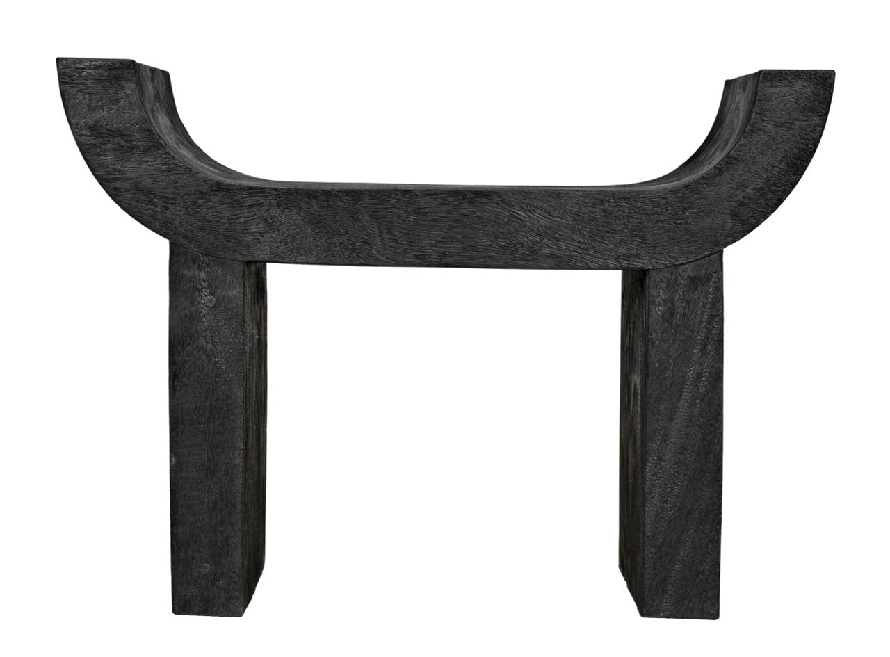 Noir Kazuo Stool in Burnt Black AW-54BB