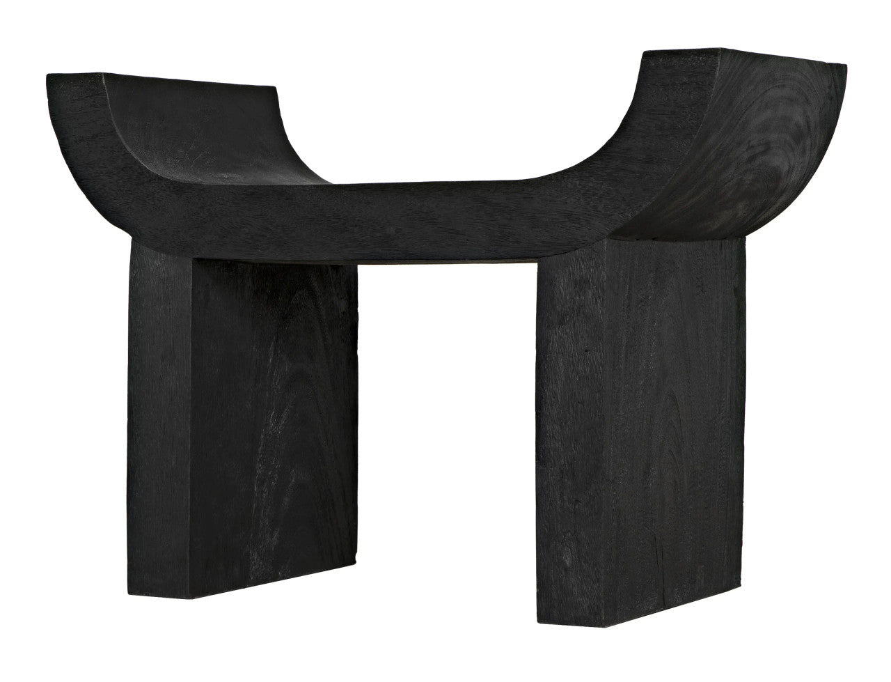 Noir Kazuo Stool in Burnt Black AW-54BB