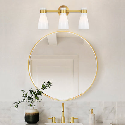 SPECIAL BUY: Visual Comfort Studio AERIN Moritz Three Light Vanity in Burnished Brass AEV1003BBS