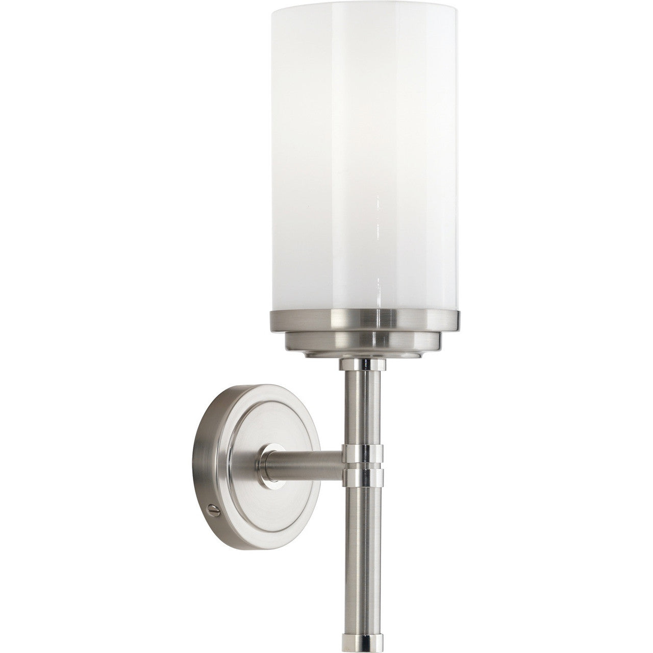 Robert Abbey Halo Wall Sconce in Brushed Nickel Finish with Polished Nickel Accents B1324