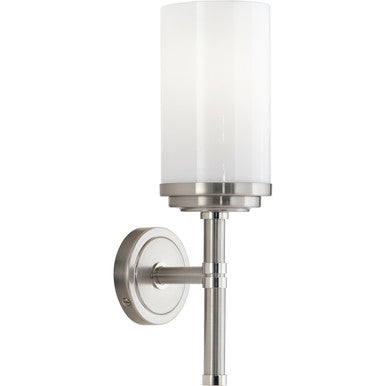 Robert Abbey  Halo Wall Sconce in Brushed Nickel Finish with Polished Nickel Accents B1324