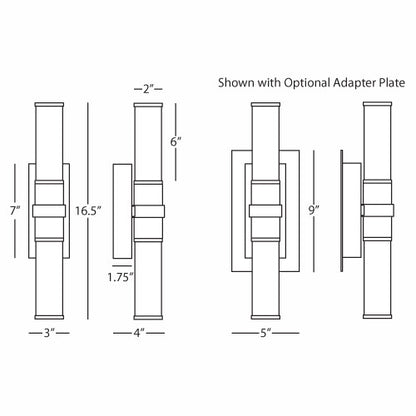 Robert Abbey  Roderick Wall Sconce in Antique Silver Finish B1350