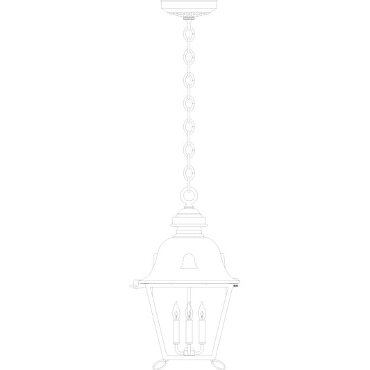 Hanover Lantern B8419 Grand Jefferson Signature Hanging Lantern