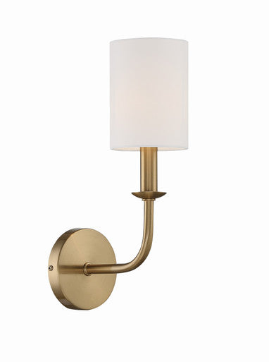 Crystorama Bailey 1 Light Aged Brass Wall Mount BAI-A2101-AG