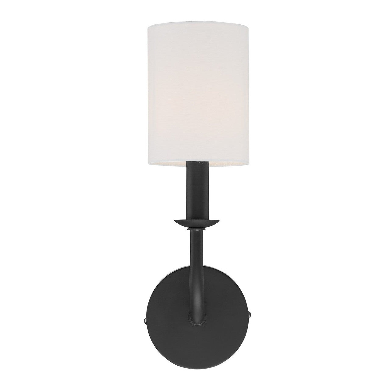 Crystorama Bailey 1 Light Matte Black Wall Mount BAI-A2101-MK