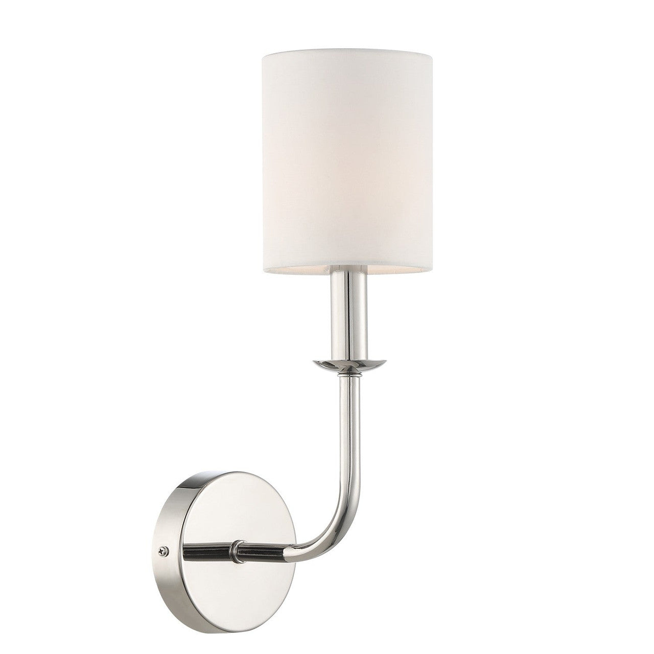 Crystorama Bailey 1 Light Polished Nickel Wall Mount BAI-A2101-PN